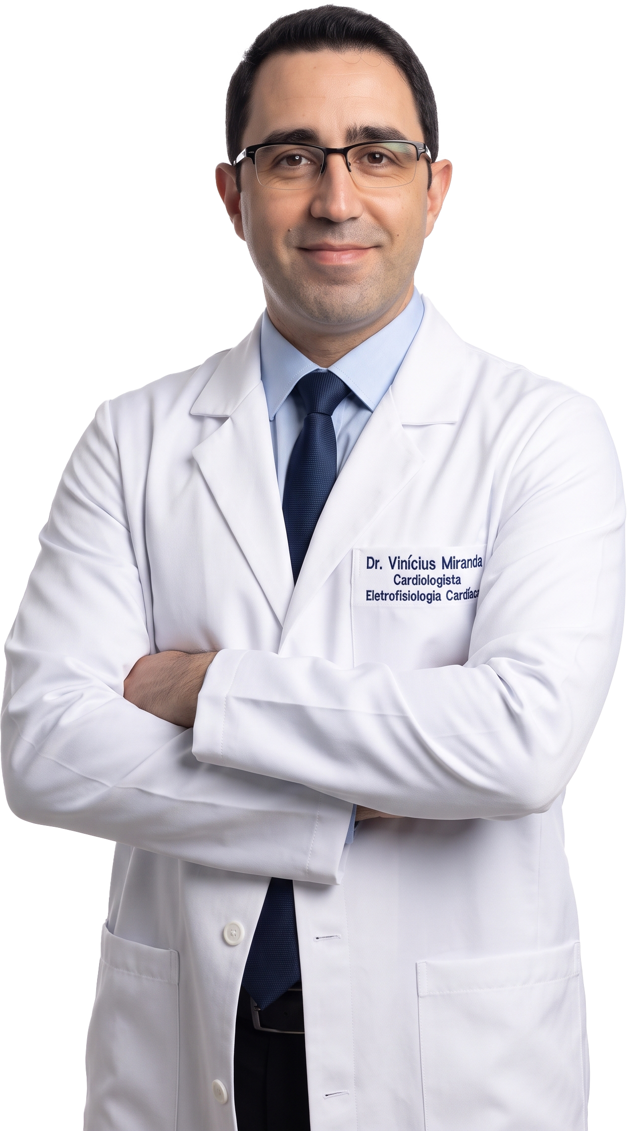 Retrato profissional do Dr. Vinícius Miranda, médico cardiologista